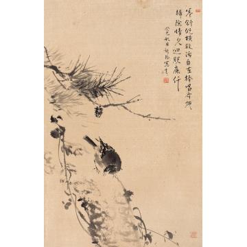 马新阳国画花鸟淡月疏林字画之家