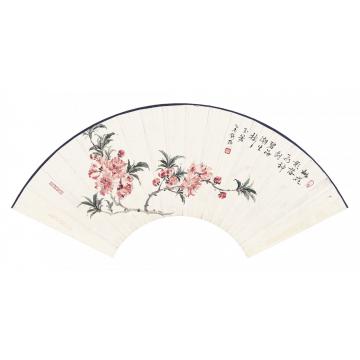 马新阳国画花鸟桃花影落字画之家