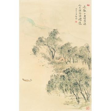 马新阳国画花鸟沧江烟波字画之家