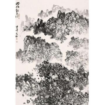 程大利国画山水澄怀观太行字画之家