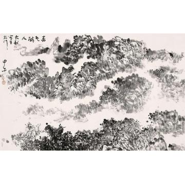程大利国画山水春色醉人字画之家