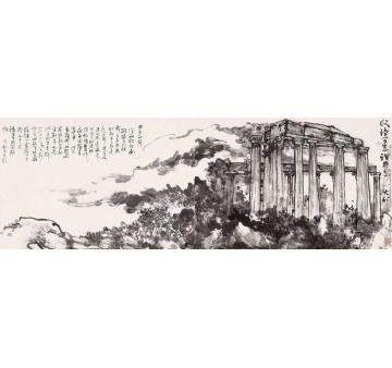 程大利欧陆写生雅典之一字画之家