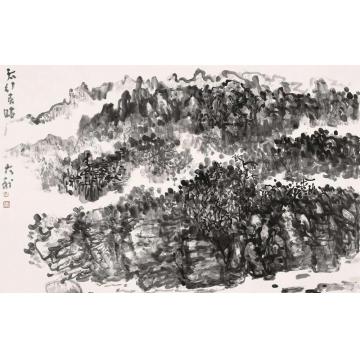 程大利国画山水太行春晴字画之家