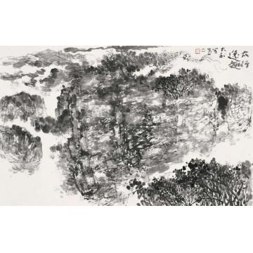 程大利国画山水太行写生六字画之家