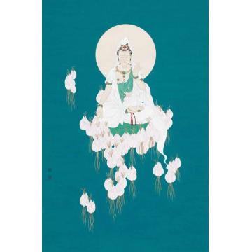 李巍松国画人物莲华大士图字画之家