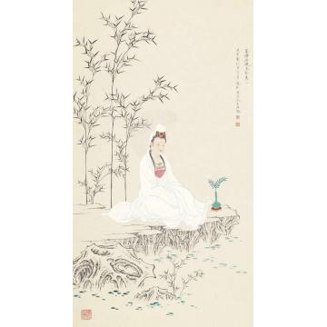 李巍松国画人物清凉境字画之家