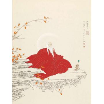 李巍松国画人物无量寿佛字画之家