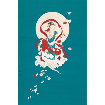 李巍松国画人物法雨天花字画之家