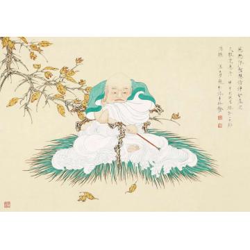 李巍松国画人物罗汉图字画之家