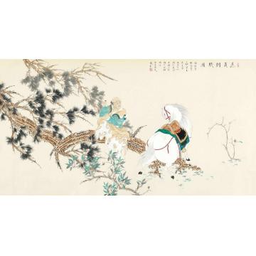 李巍松国画人物应真调骏图字画之家