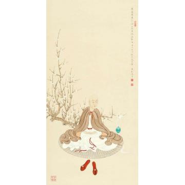 李巍松国画人物十八应真组画（十五）字画之家