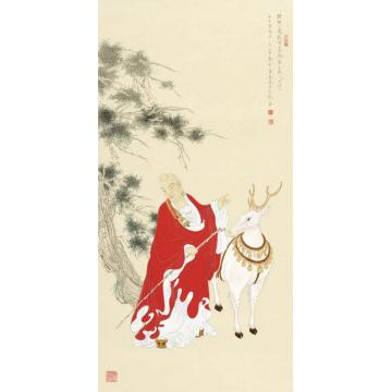 李巍松国画人物十八应真组画（十六）字画之家