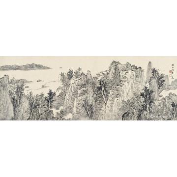 潘一见国画山水溪山清远字画之家
