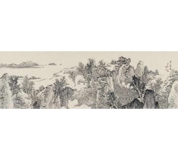 潘一见国画山水溪山清远字画之家