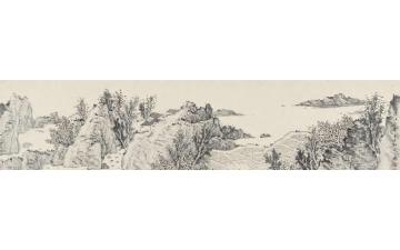 潘一见国画山水清江别业字画之家