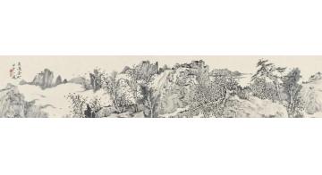 潘一见国画山水青溪春行字画之家