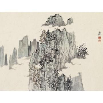 潘一见国画山水山水册页10字画之家