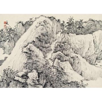 潘一见国画山水山水册页11字画之家
