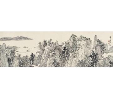 潘一见国画山水溪山清远字画之家