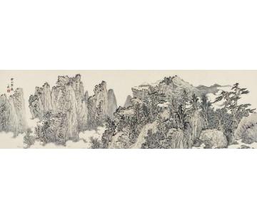 潘一见国画山水云山翠岭字画之家
