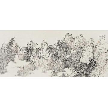 潘一见国画山水仙馆白云封字画之家