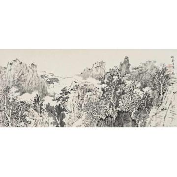 潘一见国画山水晴峰清隐字画之家
