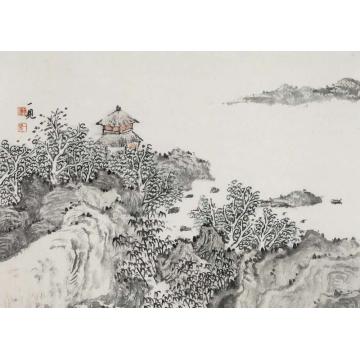 潘一见国画山水云山清影之山水字画之家