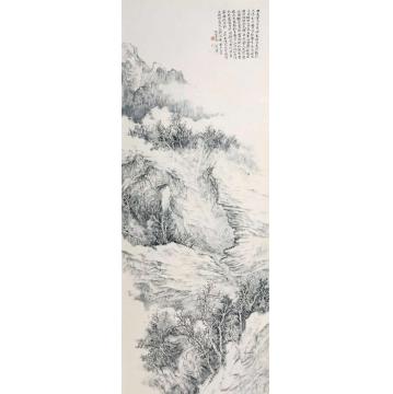 潘一见国画山水绝壑千春一字画之家