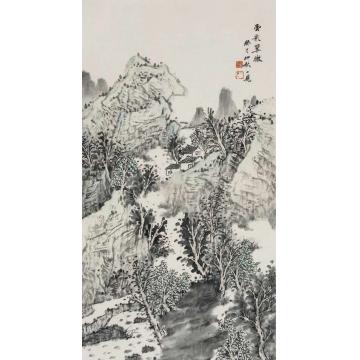 潘一见国画山水云影翠微字画之家