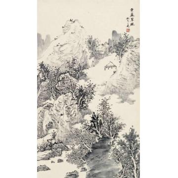 潘一见国画山水云岩翠微字画之家