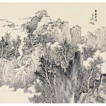 潘一见国画山水云岩碧嶂字画之家