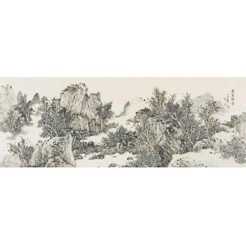 潘一见国画山水寒翠归雲字画之家
