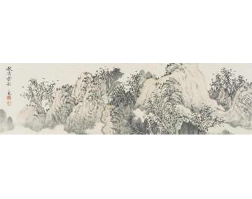潘一见国画山水秋清雲影字画之家