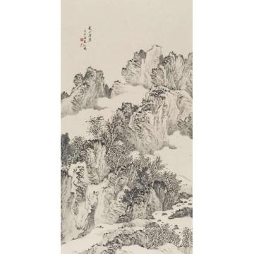 潘一见国画山水夏山清翠字画之家