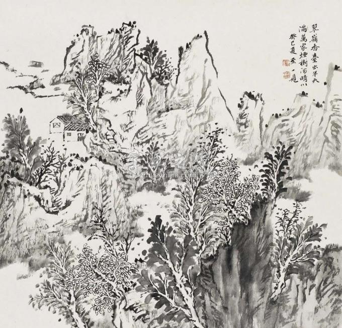 国画家潘一见字画之家