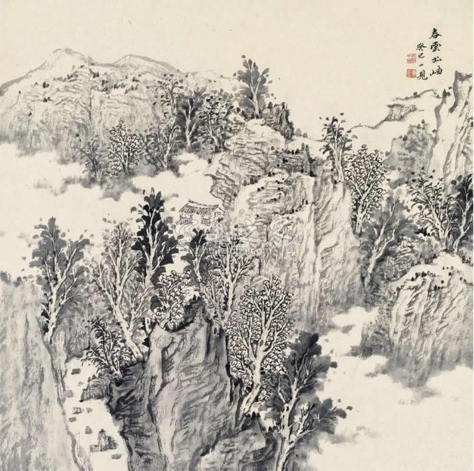国画家潘一见字画之家