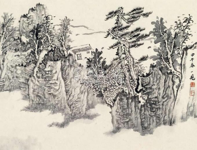 国画家潘一见字画之家