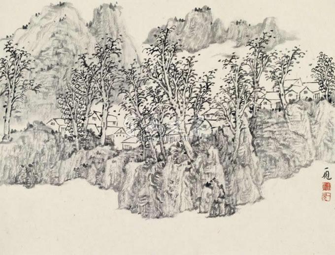 国画家潘一见字画之家