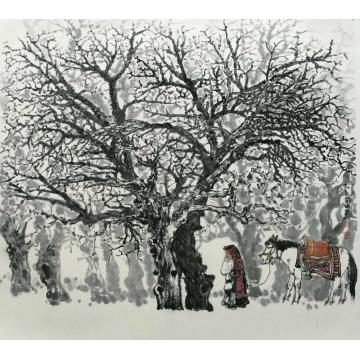 张东林踏雪图字画之家