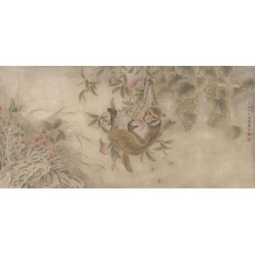 孙强国画花鸟封侯图字画之家