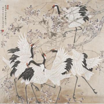 孙强国画花鸟起舞字画之家