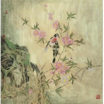 孙强国画花鸟春天的记忆字画之家