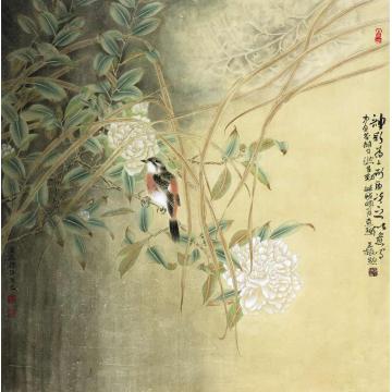 孙强国画花鸟春意字画之家
