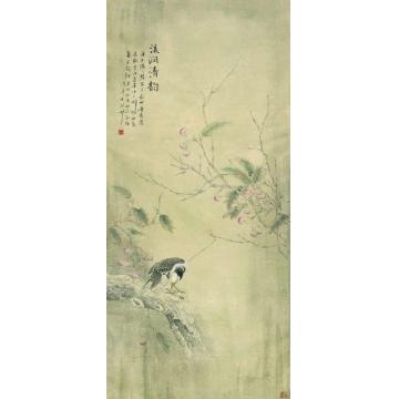 孙强国画花鸟溪间清韵字画之家