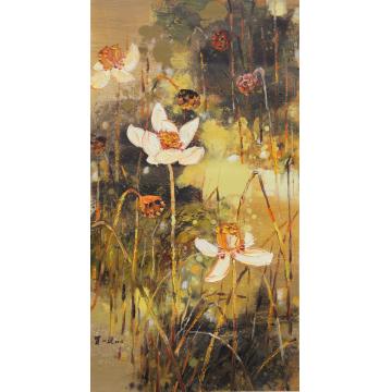 贺一珉油画花鸟荷境016字画之家