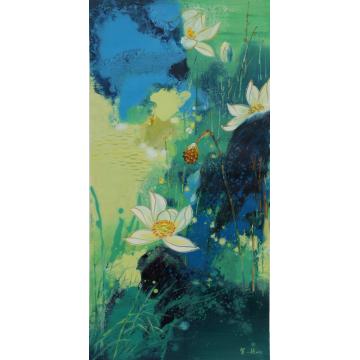 贺一珉油画花鸟荷境023字画之家