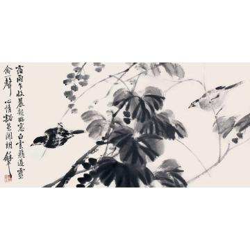 王和平国画花鸟果熟来禽字画之家
