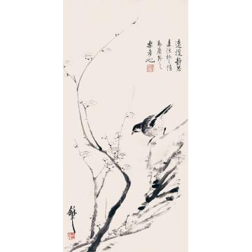 王和平国画花鸟梅岭孤禽字画之家