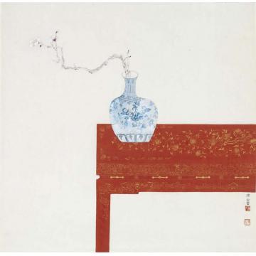 董津金国画花鸟红系列之五字画之家