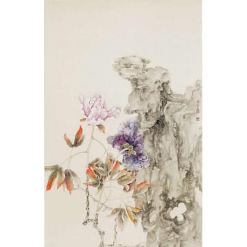 董津金国画花鸟花意浓字画之家